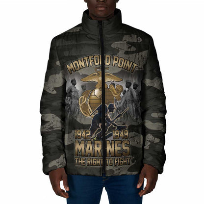 Montford Point Marines 1942-1949 Padded Jacket The Right to Fight Legacy Tribute