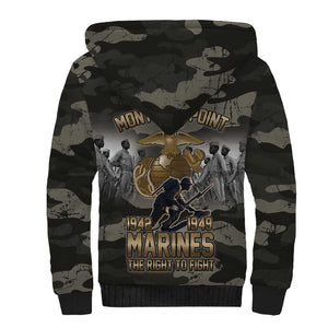 Montford Point Marines 1942-1949 Sherpa Hoodie The Right to Fight Legacy Tribute