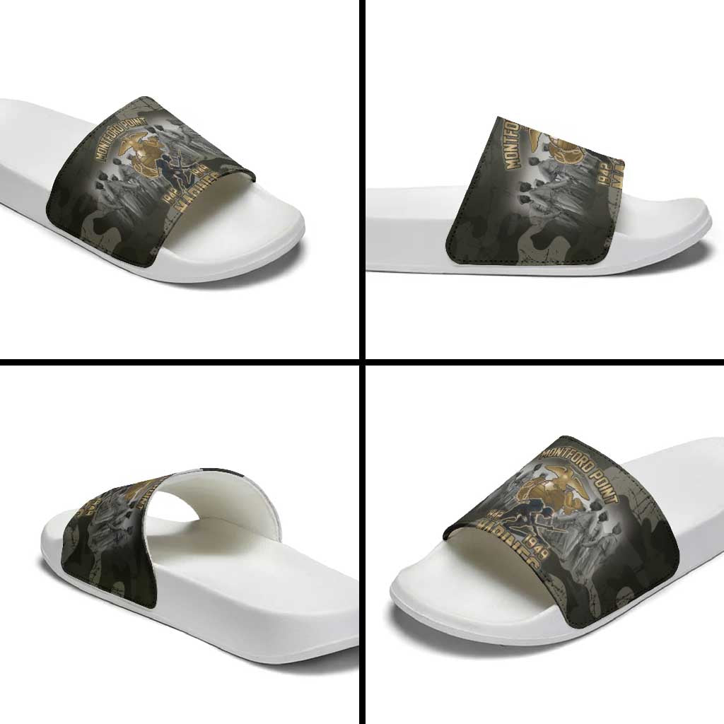 Montford Point Marines 1942-1949 Slide Sandals The Right to Fight Legacy Tribute