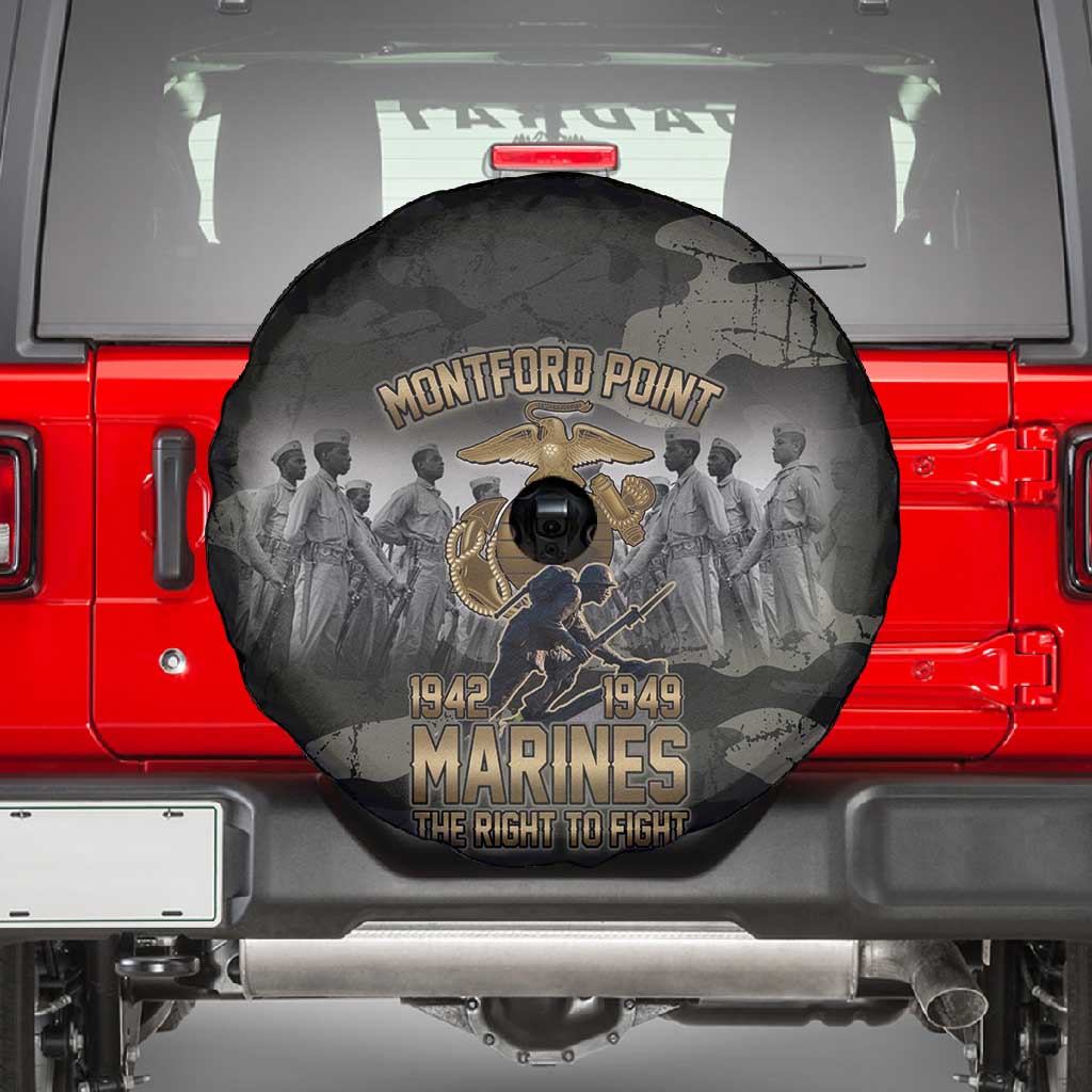 Montford Point Marines 1942-1949 Spare Tire Cover The Right to Fight Legacy Tribute