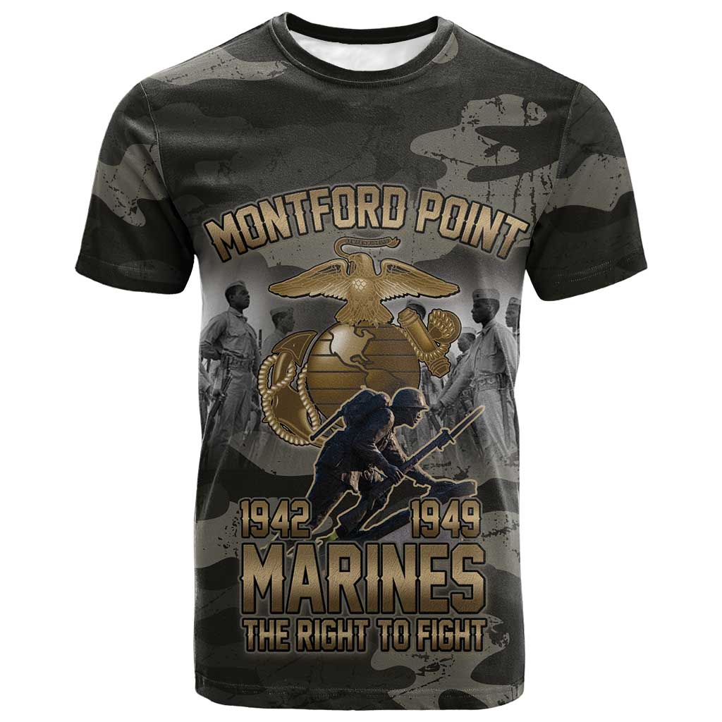 Montford Point Marines 1942-1949 T shirt The Right to Fight Legacy Tribute