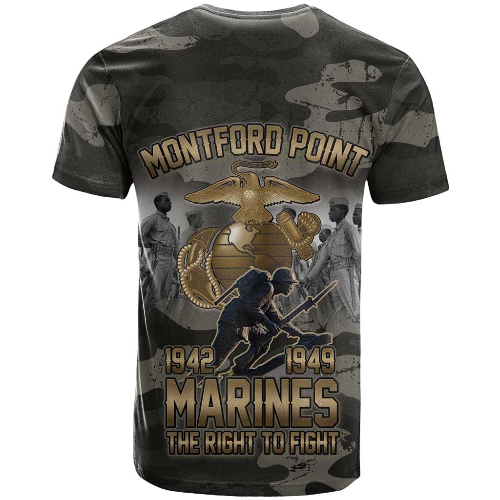 Montford Point Marines 1942-1949 T shirt The Right to Fight Legacy Tribute