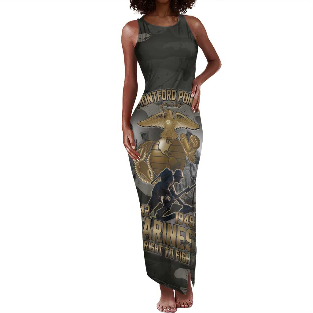 Montford Point Marines 1942-1949 Tank Maxi Dress The Right to Fight Legacy Tribute