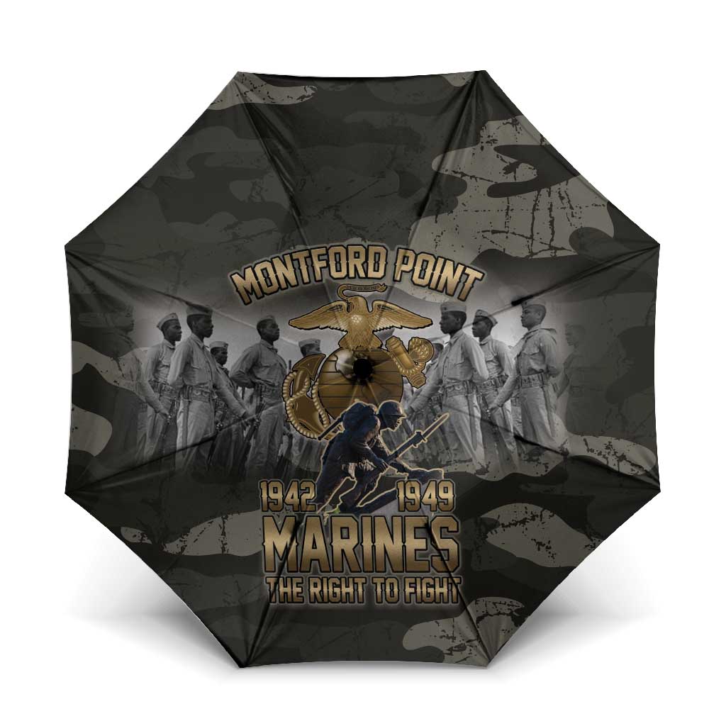 Montford Point Marines 1942-1949 Umbrella The Right to Fight Legacy Tribute