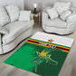 Zimbabwe Rugby Personalized Area Rug Charging Sables Spirit