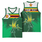Zimbabwe Rugby Personalized Basketball Jersey Charging Sables Spirit