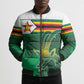 Zimbabwe Rugby Personalized Bomber Puffer Jacket Charging Sables Spirit