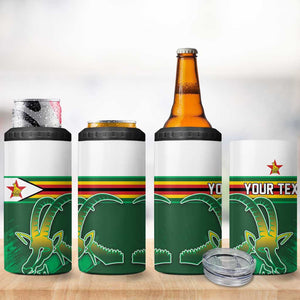 Zimbabwe Rugby Personalized 4 in 1 Can Cooler Tumbler Charging Sables Spirit