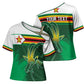 Zimbabwe Rugby Personalized Cross Shoulder Shirt Charging Sables Spirit