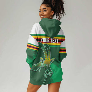 Zimbabwe Rugby Personalized Hoodie Dress Charging Sables Spirit
