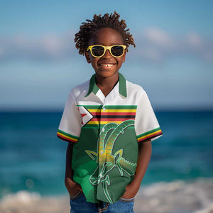 Zimbabwe Rugby Personalized Kid Hawaiian Shirt Charging Sables Spirit