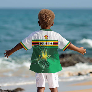 Zimbabwe Rugby Personalized Kid Hawaiian Shirt Charging Sables Spirit