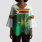 Zimbabwe Rugby Personalized Kimono Sleeve Blouse Charging Sables Spirit
