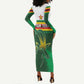 Zimbabwe Rugby Personalized Long Sleeve Bodycon Dress Charging Sables Spirit