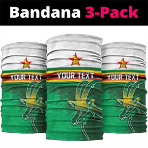 Zimbabwe Rugby Personalized Neck Gaiter Charging Sables Spirit