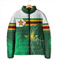 Zimbabwe Rugby Personalized Padded Jacket Charging Sables Spirit