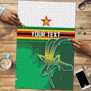 Zimbabwe Rugby Personalized Puzzle Charging Sables Spirit