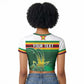 Zimbabwe Rugby Personalized Raglan Cropped T shirt Charging Sables Spirit