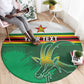 Zimbabwe Rugby Personalized Round Carpet Charging Sables Spirit