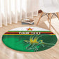 Zimbabwe Rugby Personalized Round Carpet Charging Sables Spirit
