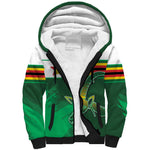 Zimbabwe Rugby Personalized Sherpa Hoodie Charging Sables Spirit