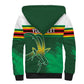 Zimbabwe Rugby Personalized Sherpa Hoodie Charging Sables Spirit