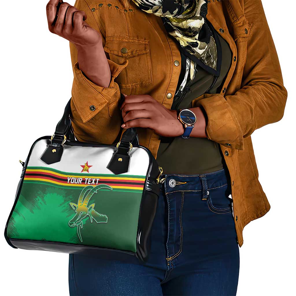 Zimbabwe Rugby Personalized Shoulder Handbag Charging Sables Spirit