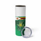 Zimbabwe Rugby Personalized Skinny Tumbler Charging Sables Spirit