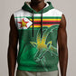 Zimbabwe Rugby Personalized Sleeveless Hoodie Charging Sables Spirit