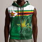 Zimbabwe Rugby Personalized Sleeveless Zip Hoodie Charging Sables Spirit