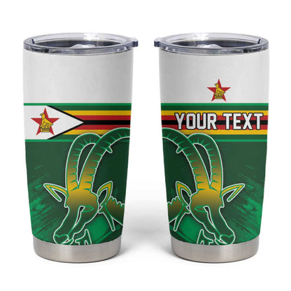 Zimbabwe Rugby Personalized Tumbler Cup Charging Sables Spirit