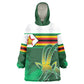 Zimbabwe Rugby Personalized Wearable Blanket Hoodie Charging Sables Spirit