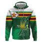 Zimbabwe Rugby Personalized Zip Hoodie Charging Sables Spirit