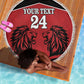 Custom Afro Kenya Rugby Beach Blanket African Lion Head