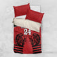 Custom Afro Kenya Rugby Bedding Set African Lion Head