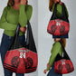 Custom Afro Kenya Rugby Grocery Bag African Lion Head