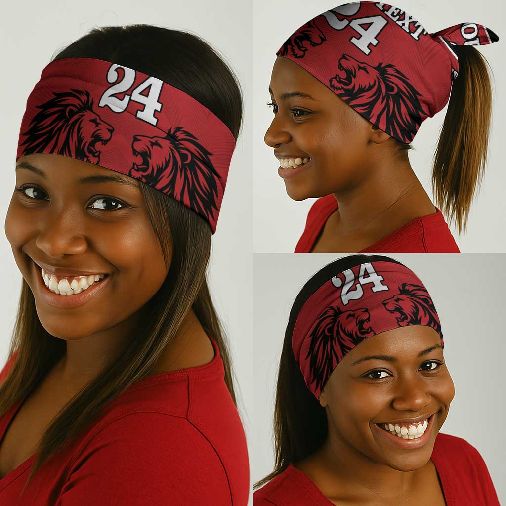 Custom Afro Kenya Rugby Neck Gaiter African Lion Head LT18