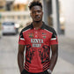 Custom Afro Kenya Rugby Polo Shirt African Lion Head