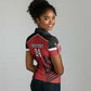 Custom Afro Kenya Rugby Women Polo Shirt African Lion Head