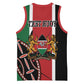 Personalized Jamhuri Day Basketball Jersey Kenya Map With African Shield - African Pride