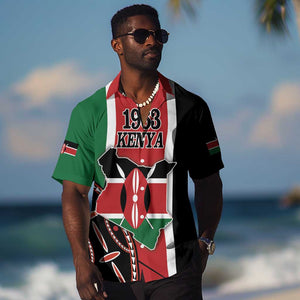 Personalized Jamhuri Day Hawaiian Shirt Kenya Map With African Shield