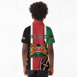 Personalized Jamhuri Day Kid Polo Shirt Kenya Map With African Shield