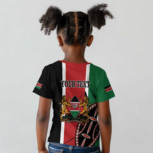 Personalized Jamhuri Day Kid T shirt Kenya Map With African Shield