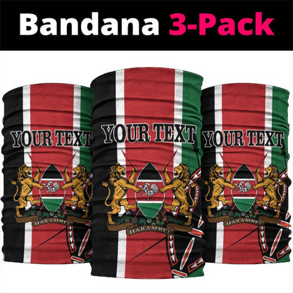 Personalized Jamhuri Day Neck Gaiter Kenya Map African Shield LT18