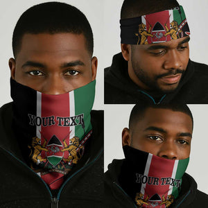 Personalized Jamhuri Day Neck Gaiter Kenya Map African Shield LT18