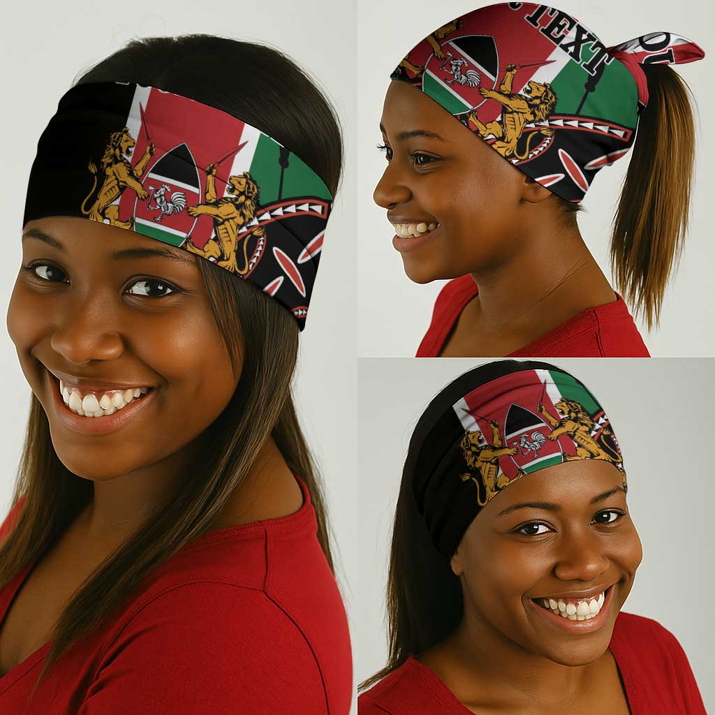 Personalized Jamhuri Day Neck Gaiter Kenya Map African Shield LT18