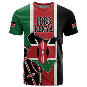 Personalized Jamhuri Day T shirt Kenya Map With African Shield