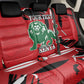 Personalized Jamhuri Day 1963 Back Car Seat Cover Angry Lion With African Shield