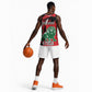 Personalized Jamhuri Day 1963 Basketball Jersey Angry Lion With African Shield - African Pride
