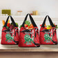 Personalized Jamhuri Day 1963 Grocery Bag Angry Lion With African Shield